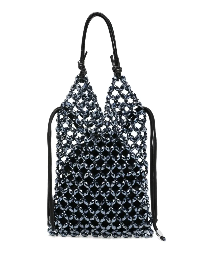 STAUD Karka Tote Bag mit Perlen - Schwarz Schwarz