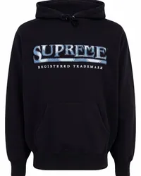 Supreme Being Hoodie mit Jeans-Logo Schwarz