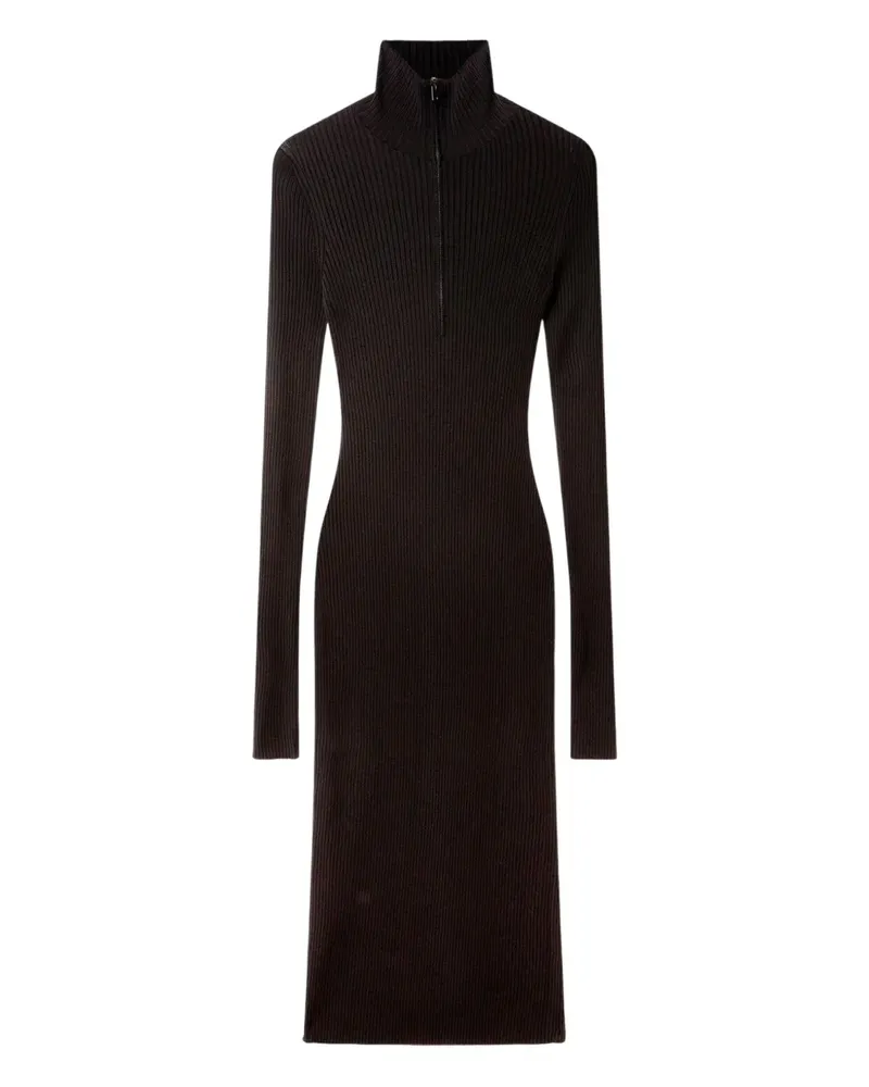 Stella McCartney ribbed midi dress - Schwarz Schwarz