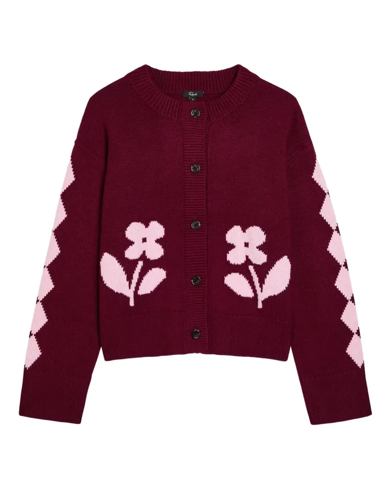 RAILS Mavie flower-motif sweater - Rot Rot