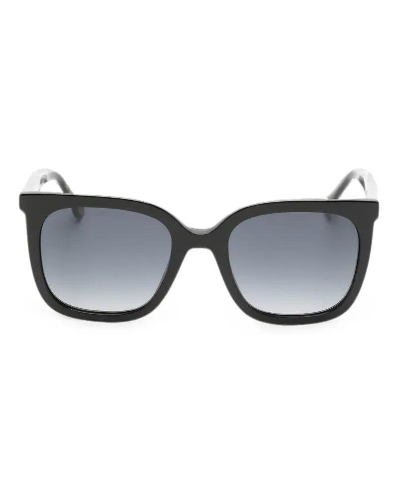 Carolina Herrera New York Sonnenbrille mit eckigem Gestell - Schwarz Schwarz