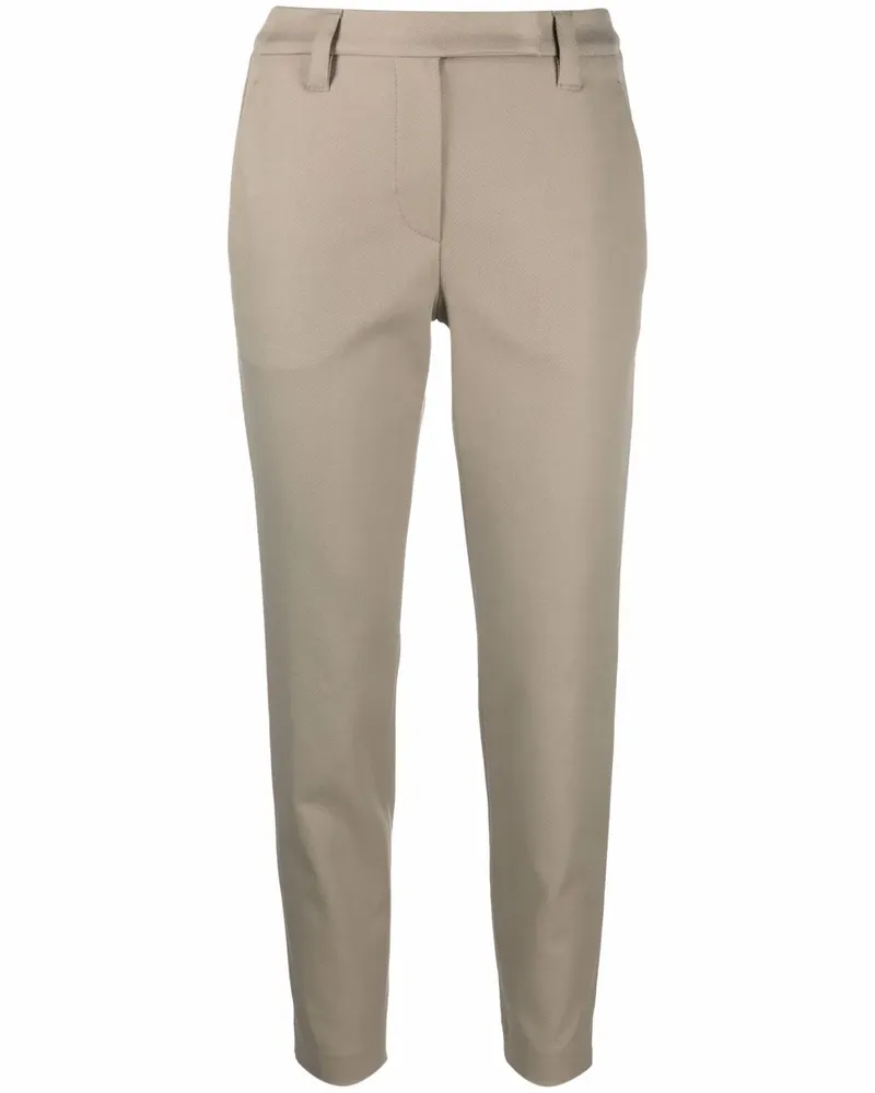Brunello Cucinelli Cropped-Hose mit Stretchbund - Grün Grün