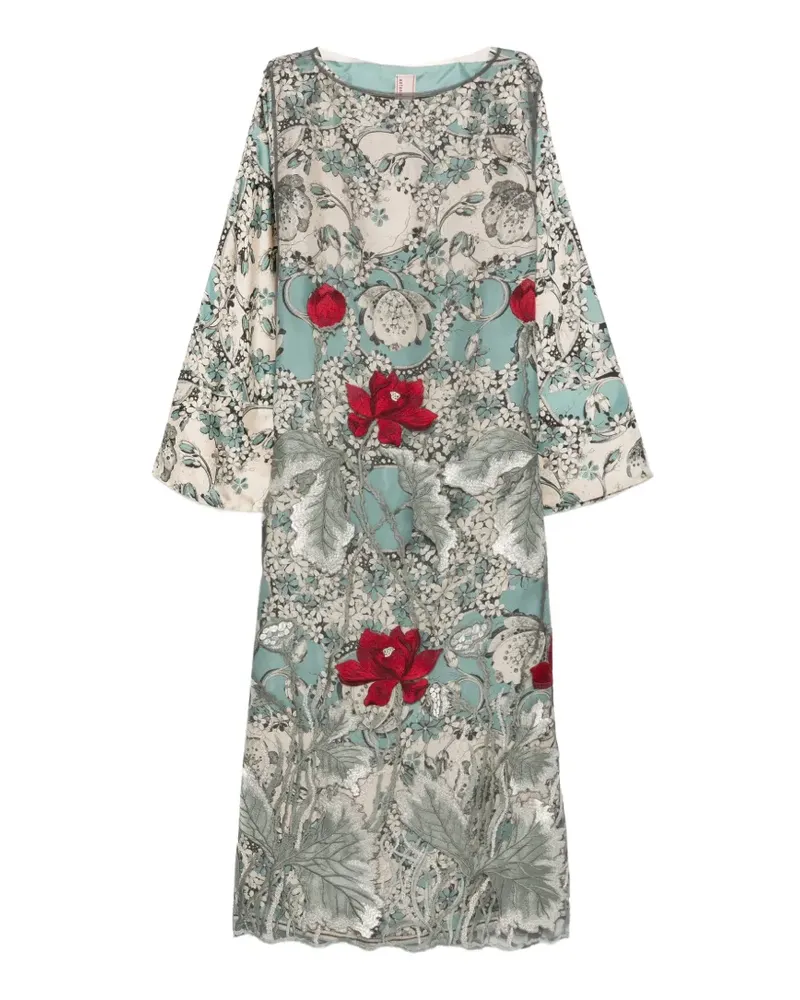 Antonio Marras Besticktes Midikleid mit Blumenprint - Nude Nude
