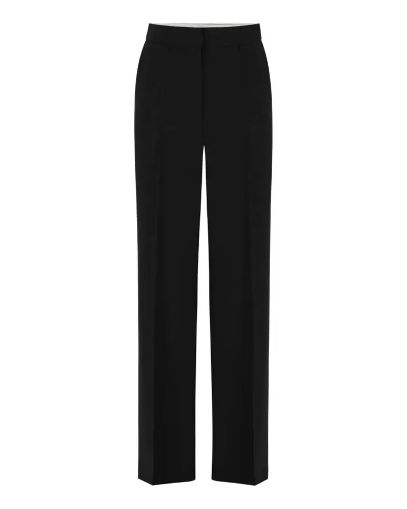 Elisabetta Franchi Leichte Hose aus Kreppstoff - Schwarz Schwarz