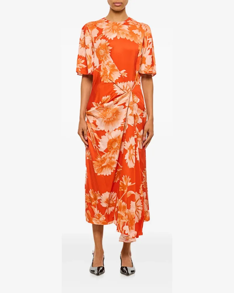 Erdem Kleid mit Biesen - Orange Orange