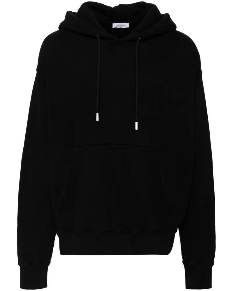 OFF-WHITE Hoodie mit Logo-Print - Schwarz Schwarz