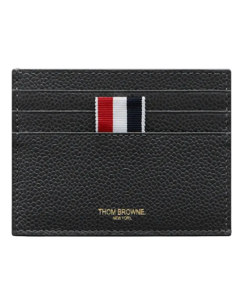 Thom Browne Kartenetui mit RWB-Streifen - Grau Grau
