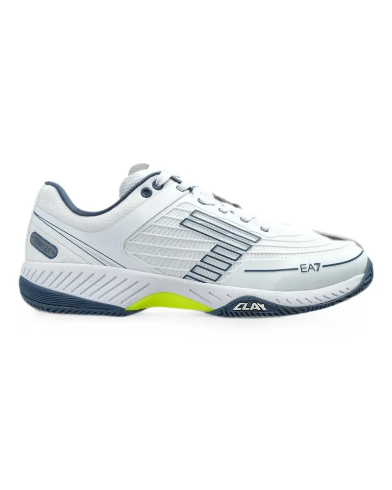 EA7 logo-print sneakers - Weiß Weiß