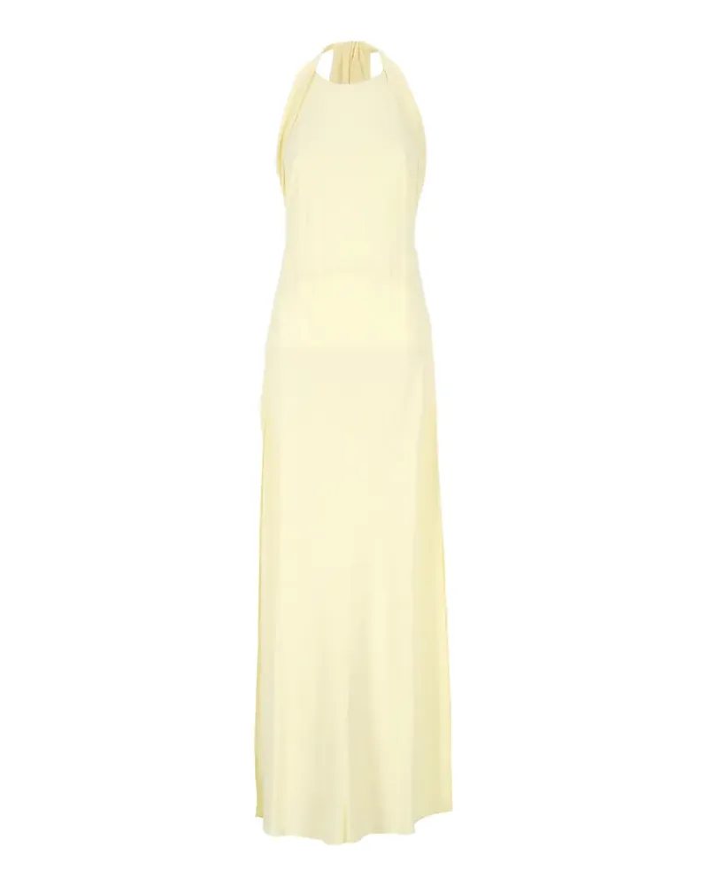 Blumarine Drapiertes Maxi Marocaine Neckholder-Kleid - Nude Nude