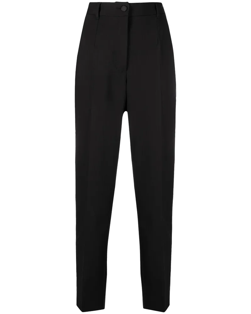 Dolce & Gabbana Klassische Taillenhose - Schwarz Schwarz