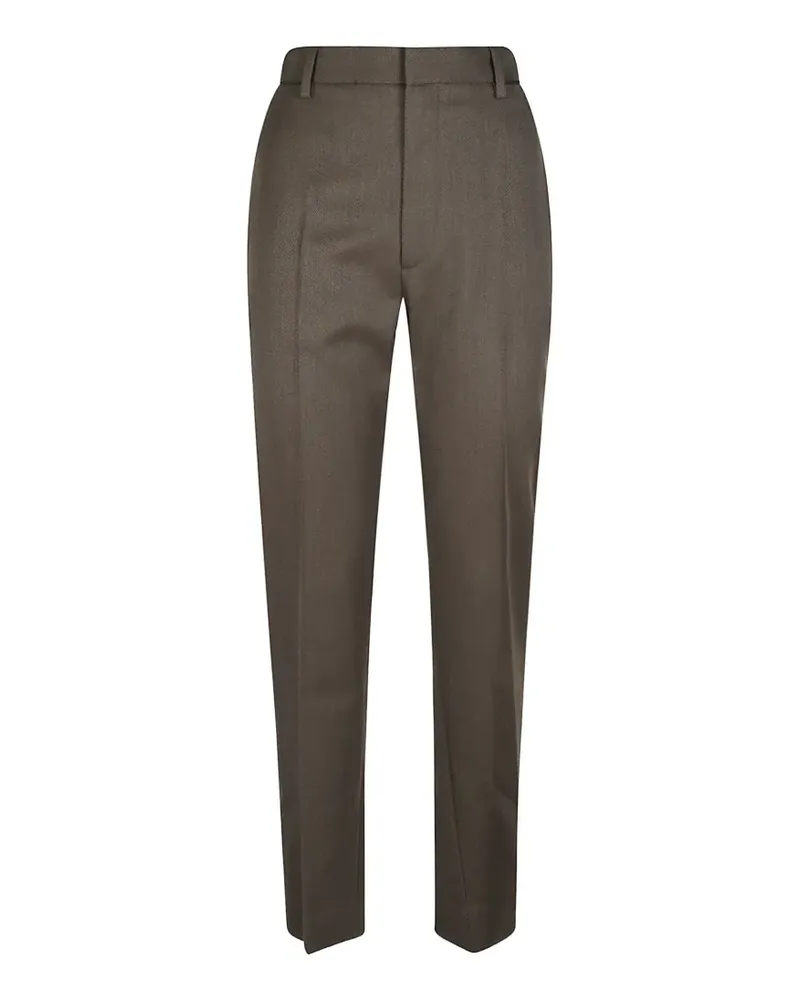 Victoria Beckham Cropped-Hose mit geradem Bein - Braun Braun