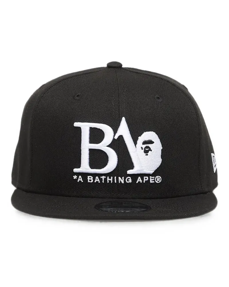BAPE x New Era 9fifty Baseballkappe - Schwarz Schwarz