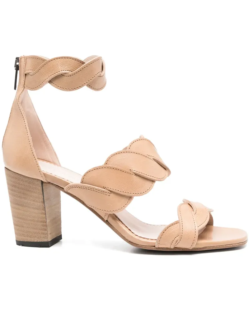 Pantanetti Sandalen aus Wildleder 80mm - Nude Nude