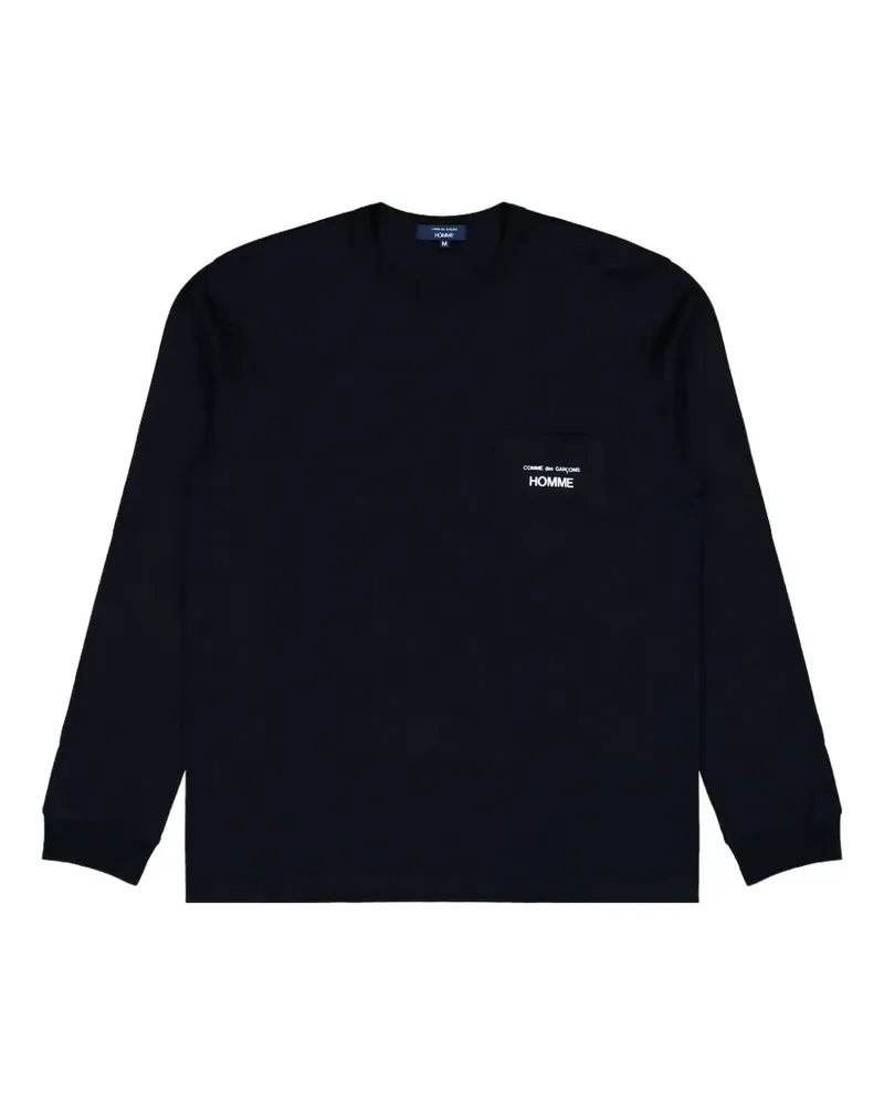 Comme des Garçons chest-pocket long-sleeve T-shirt - Schwarz Schwarz