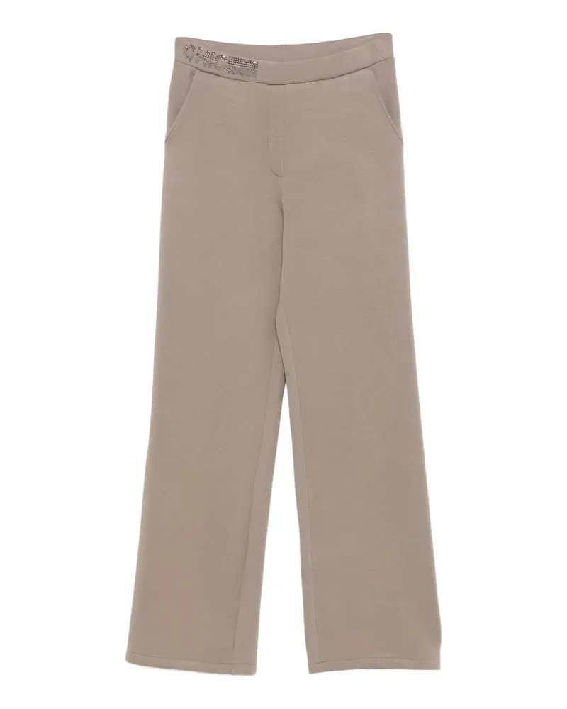 Betty Barclay crystal-embellished wide-leg trousers - Braun Braun