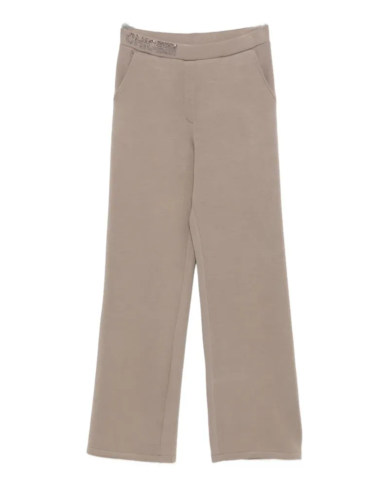 Betty Barclay crystal-embellished wide-leg trousers - Braun Braun