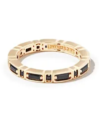 Suzanne Kalan 18kt Inlay Sideways Gelbgoldring mit Saphir Gold