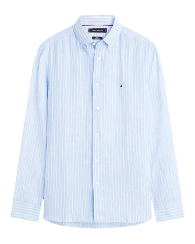 Tommy Hilfiger Gestreiftes Hemd - Blau Blau