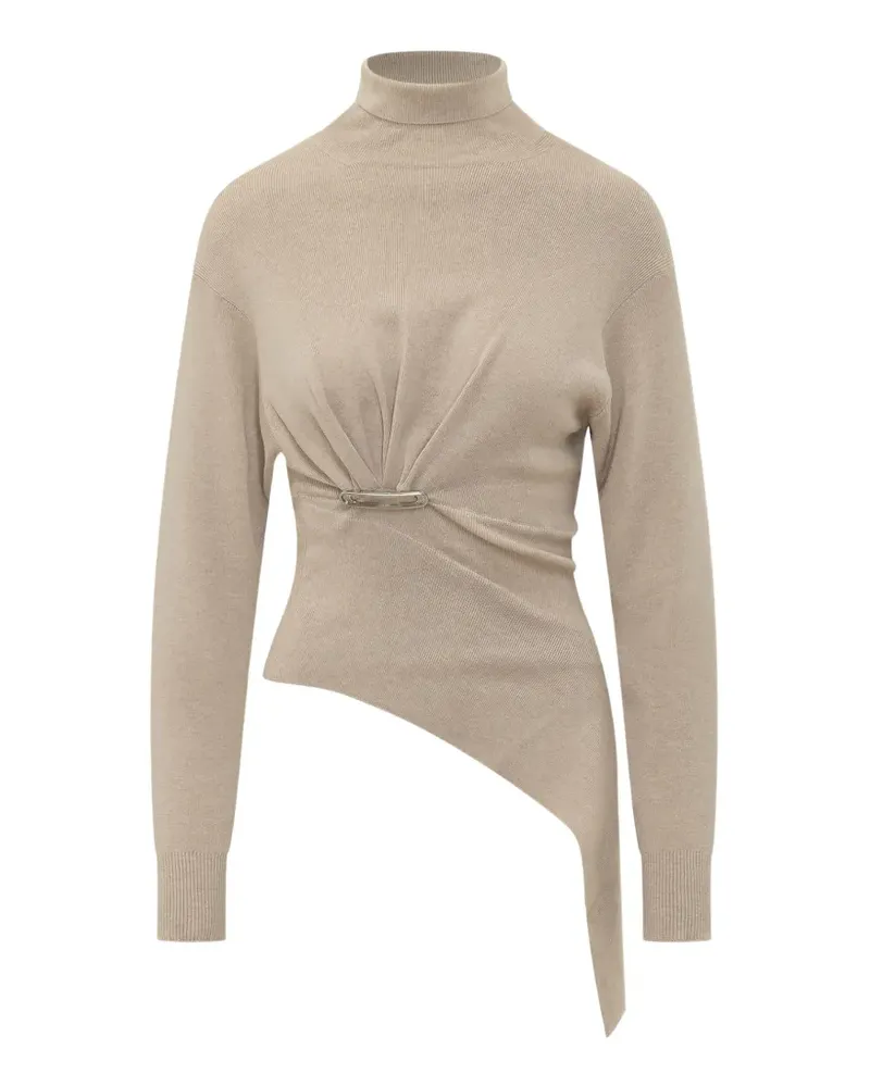 Lanvin Drapierter Pullover - Nude Nude