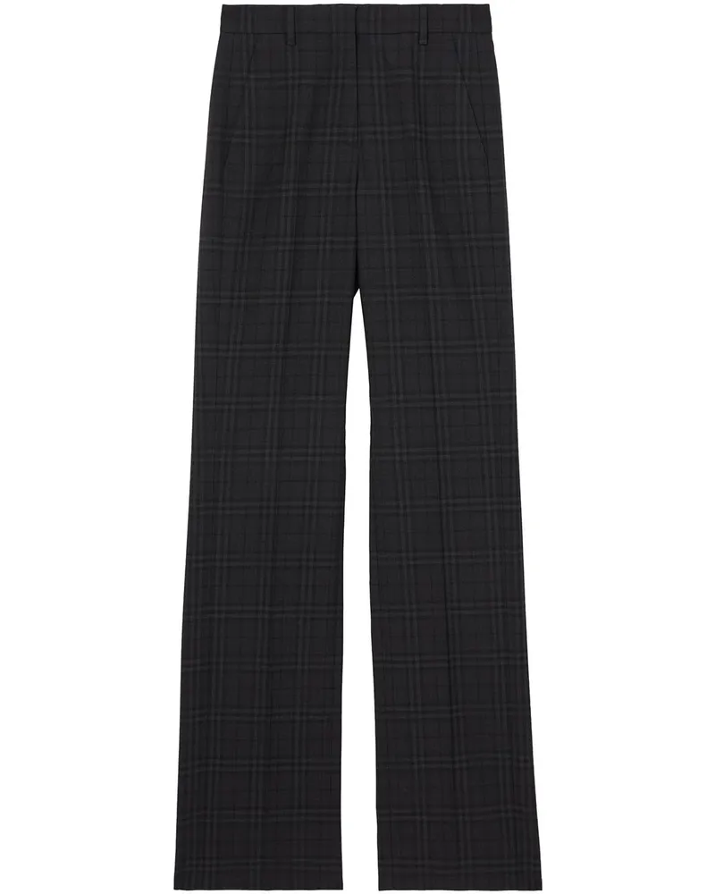 Burberry Karierte Hose - Schwarz Schwarz