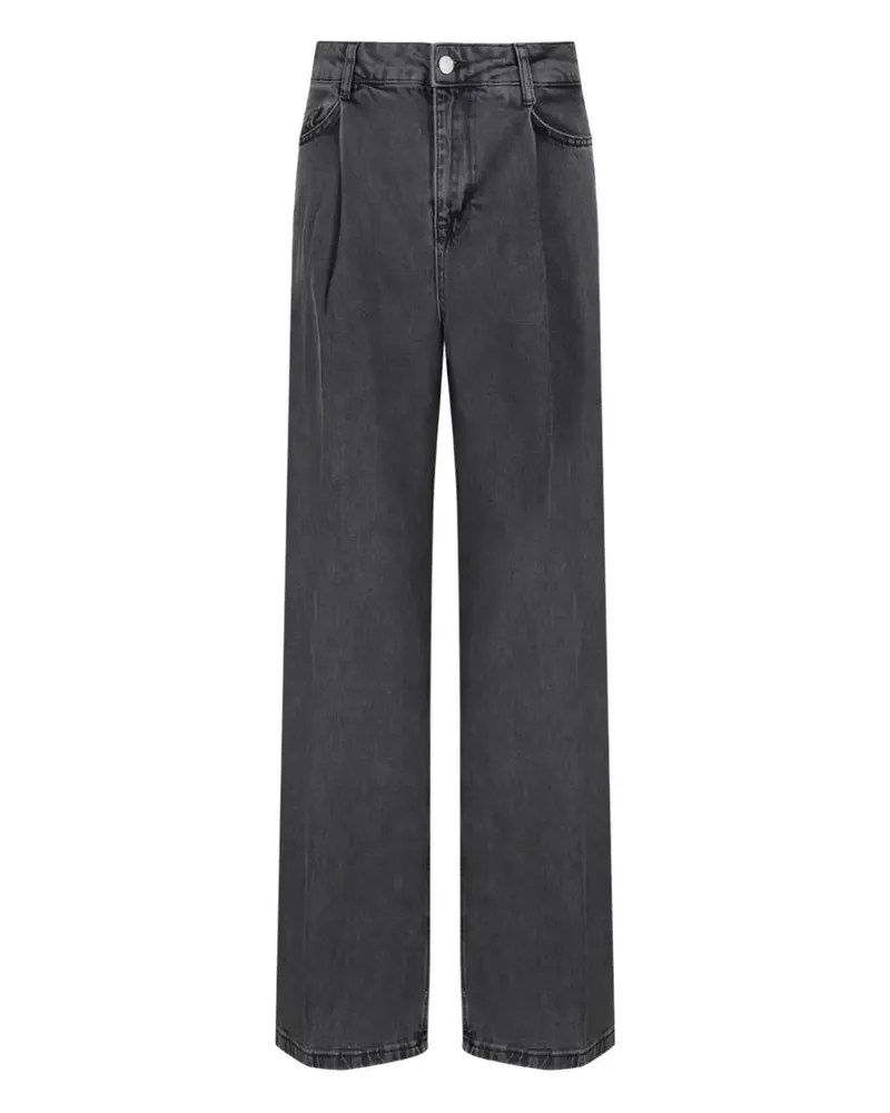 Selected Hose mit geradem Bein - Grau Grau