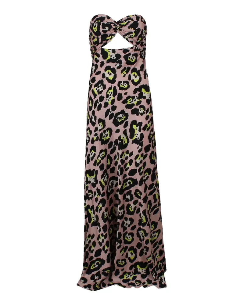 Essentiel twist-knot animal-print maxi dress - Nude Nude