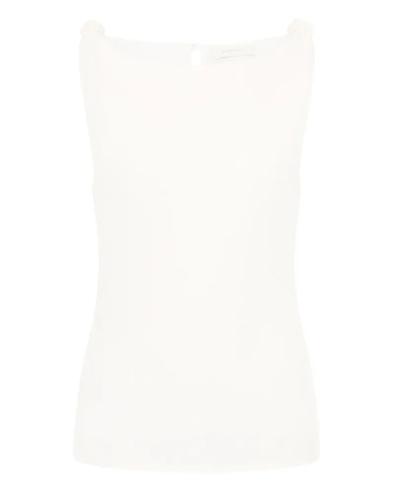 Faithfull The Brand Flor Oberteil mit Knotendetail - Weiß Weiß