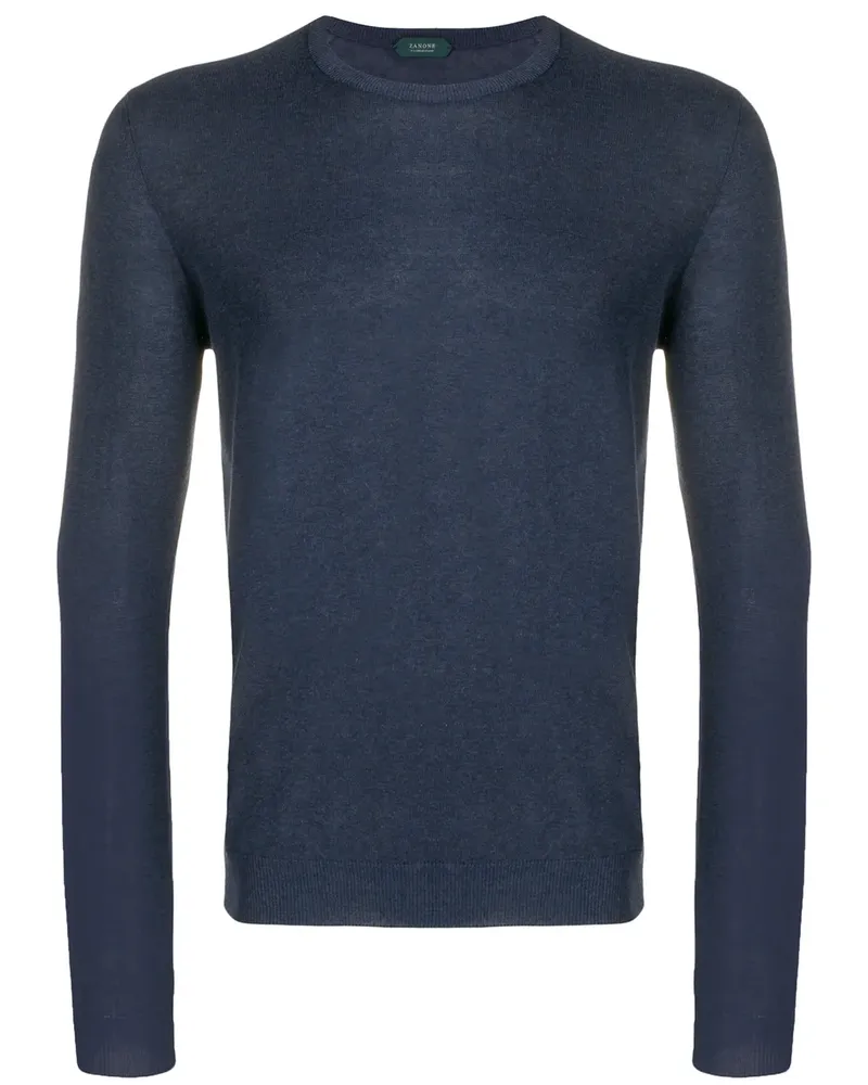 Zanone Pullover mit rundem Ausschnitt - Blau Blau