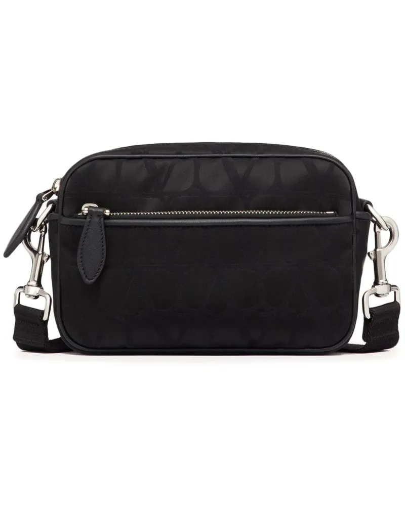 Valentino Garavani Schultertasche mit Toile Iconographe-Muster - Schwarz Schwarz
