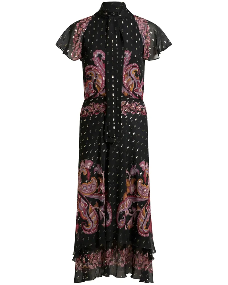 Etro Kleid aus Seide - Schwarz Schwarz