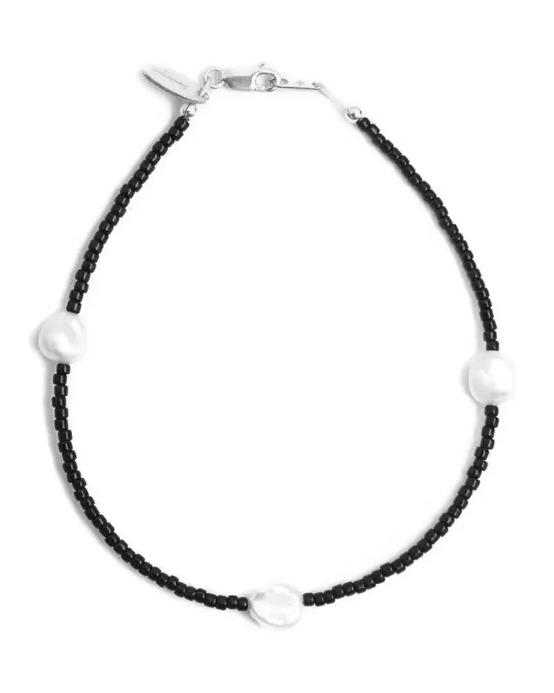 Santangelo beaded pearl bracelet - Schwarz Schwarz