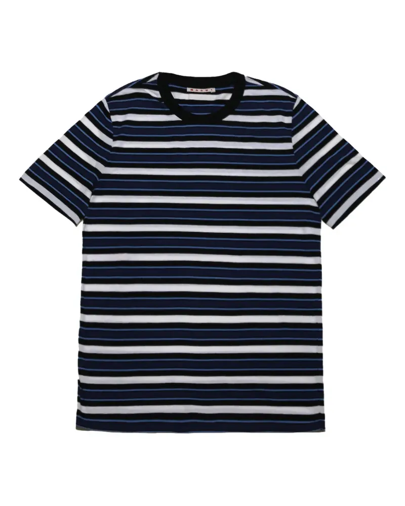 Marni striped T-shirt - Blau Blau