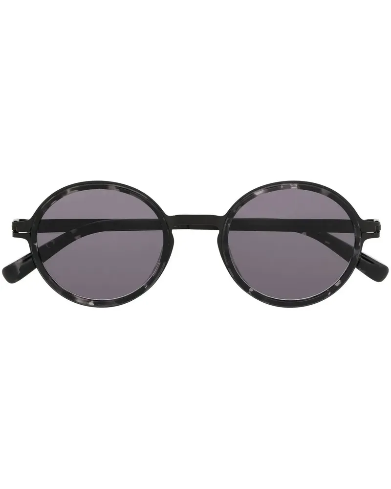 Mykita Runde Dayo Sonnenbrille - Schwarz Schwarz