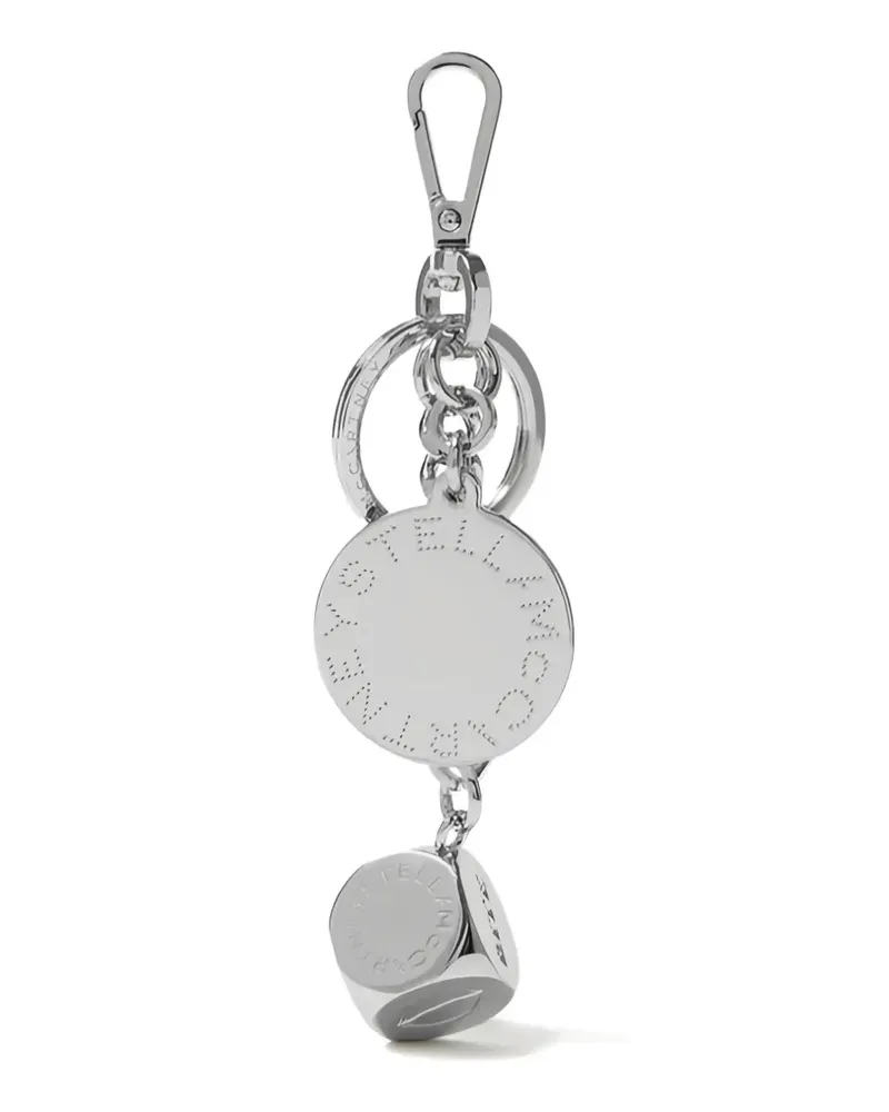 Stella McCartney charm dice-detail keyring - Silber Silber