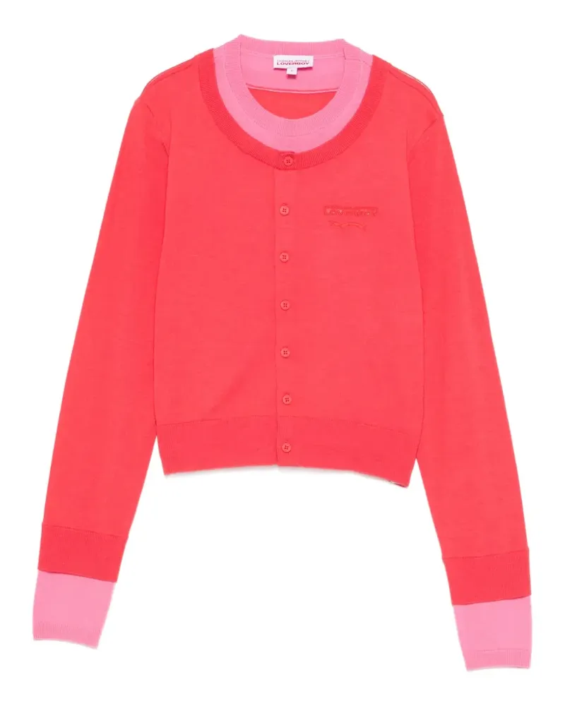 Charles Jeffrey Loverboy double-layer cardigan - Rot Rot