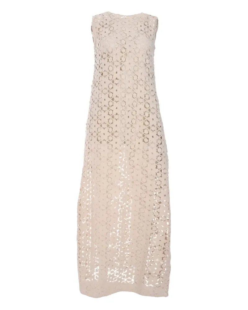Alohas Arum Midikleid aus Spitze - Nude Nude
