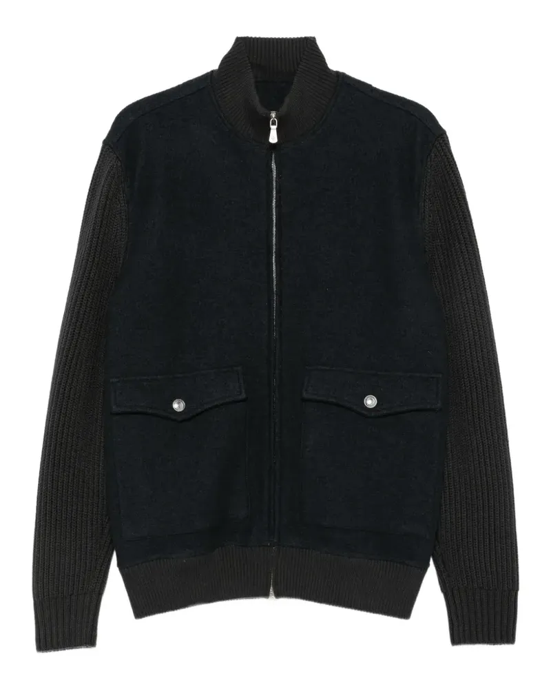 Eleventy Gerippter Cardigan - Grau Grau