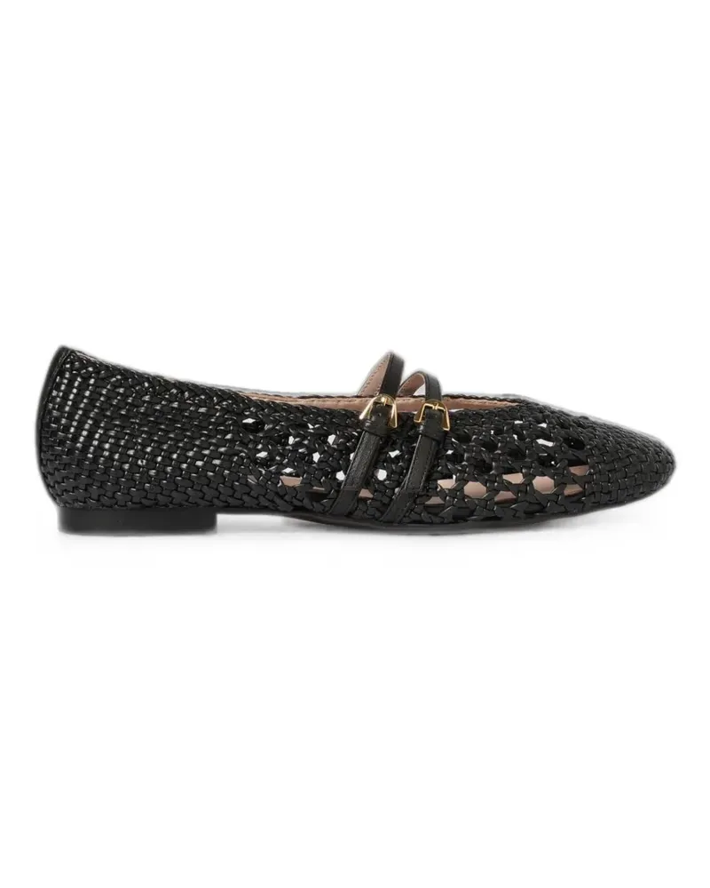 Coccinelle Risako woven-design ballet flats - Schwarz Schwarz