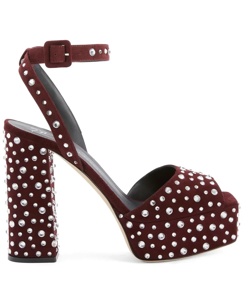 Giuseppe Zanotti New Betty Sparkle Sandalen 120mm - Rot Rot