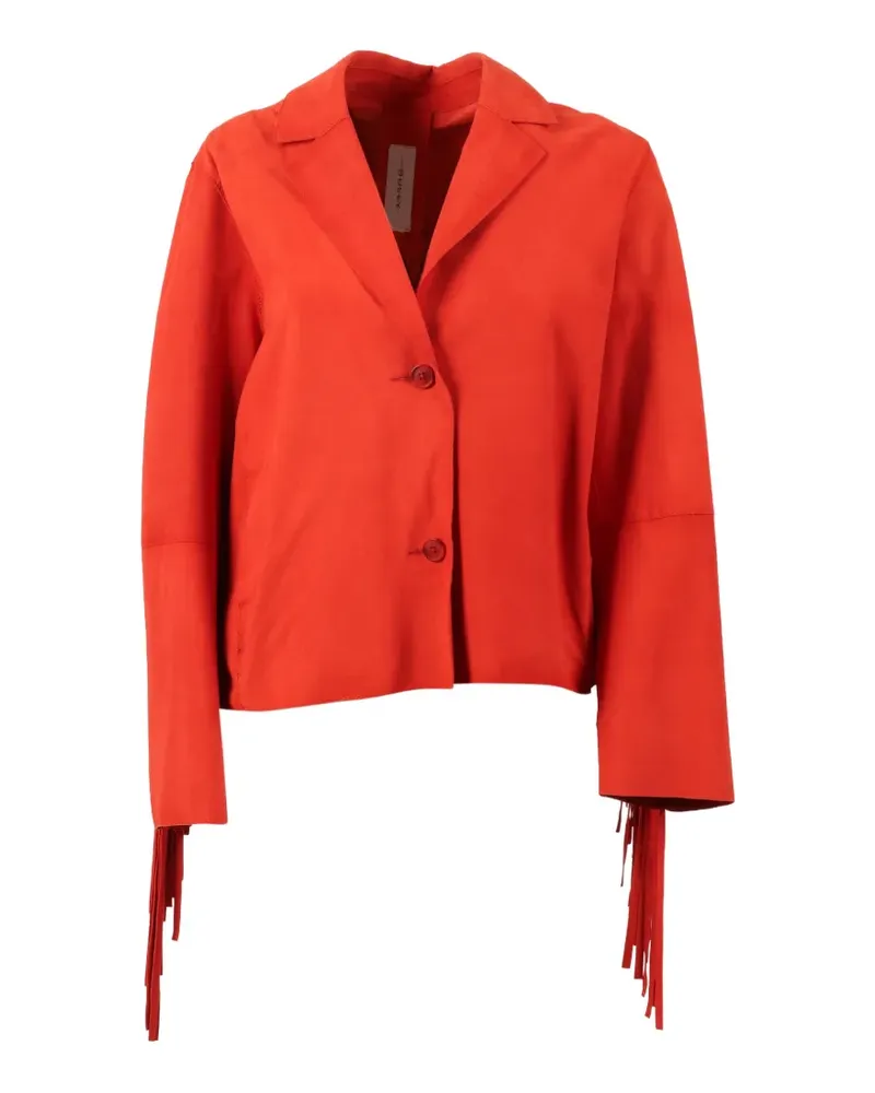 Bully fringe-detail suede jacket - Rot Rot