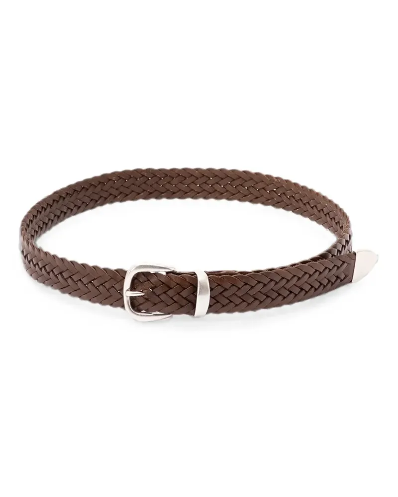 Anderson's braided leather belt - Braun Braun