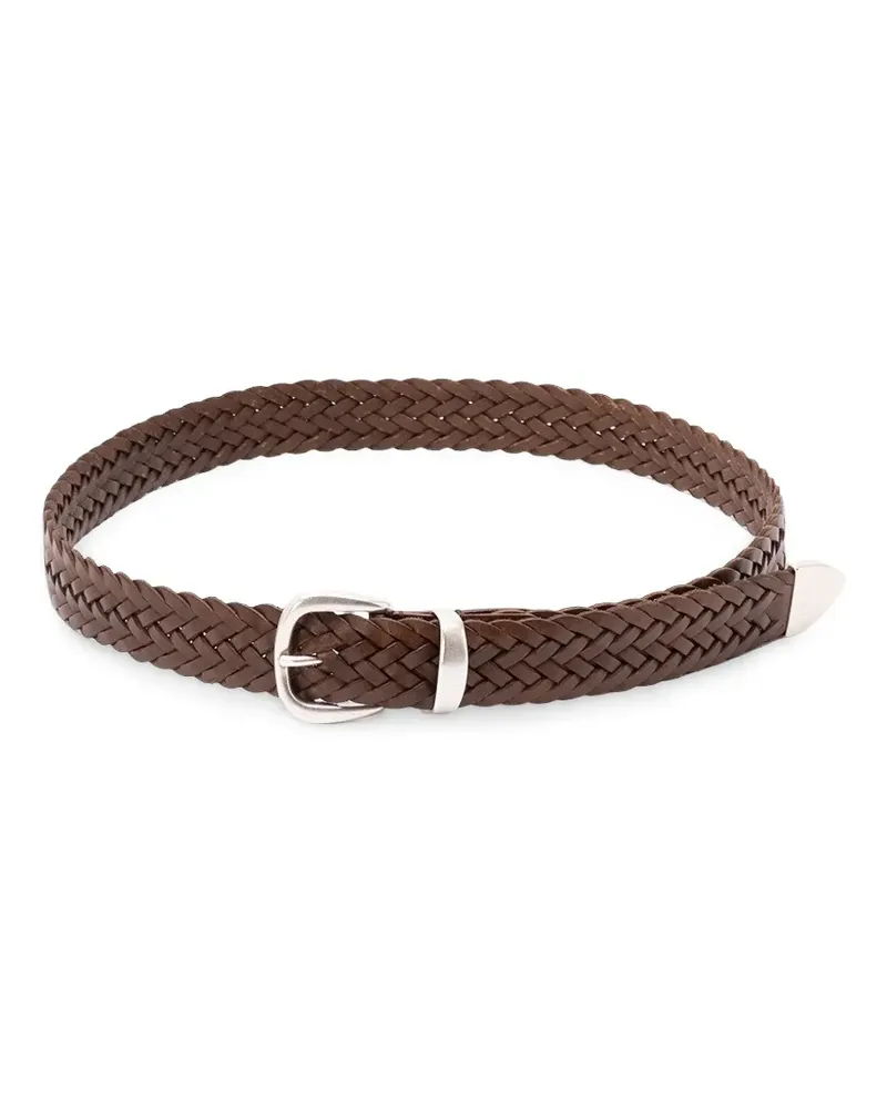 Anderson's braided leather belt - Braun Braun