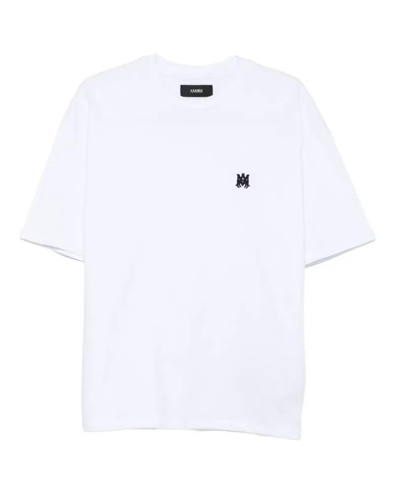 Amiri T-Shirt mit Logo-Stickerei - Weiß Weiß