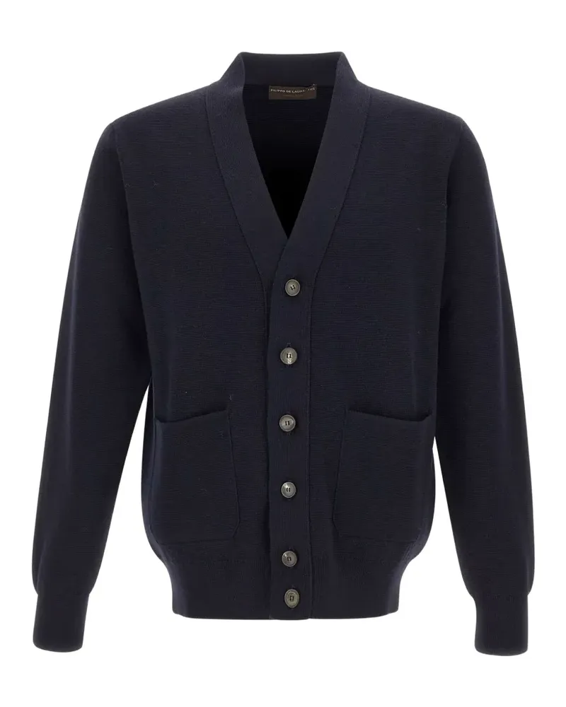 Filippo de Laurentiis merino wool cardigan - Blau Blau