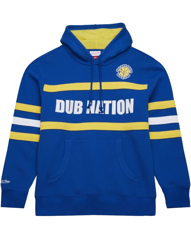 Mitchell & Ness Golden State Warriors Head Coach Hoodie - Blau Blau