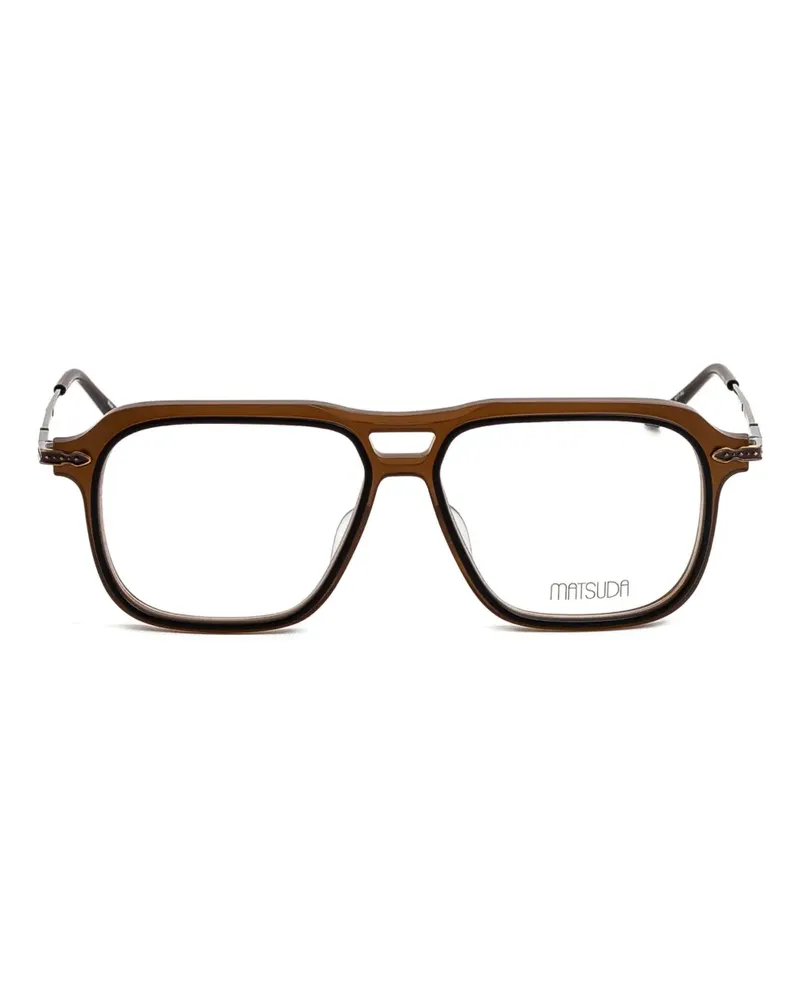 MATSUDA square-frame glasses - Braun Braun