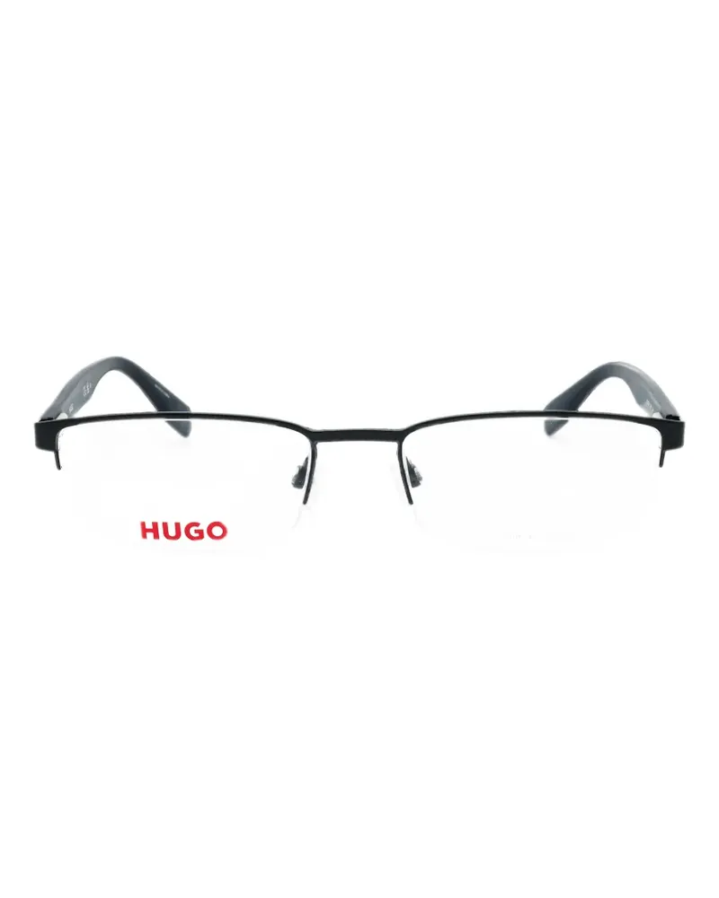 HUGO BOSS rectangle-frame glasses - Blau Blau