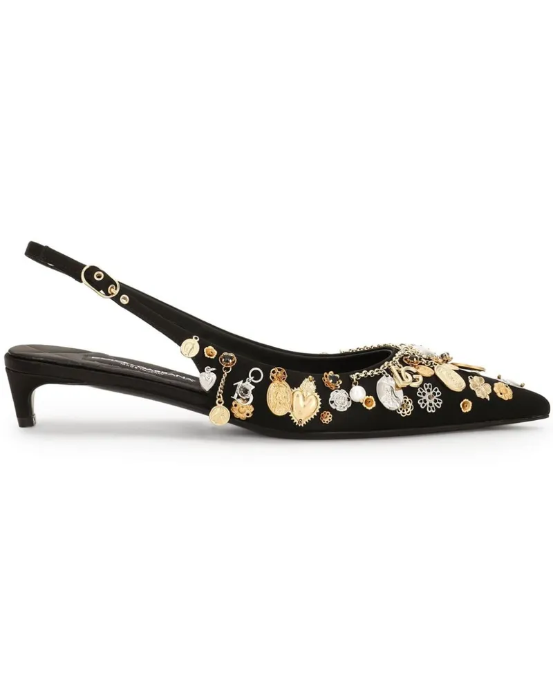 Dolce & Gabbana Slingback-Pumps - Schwarz Schwarz