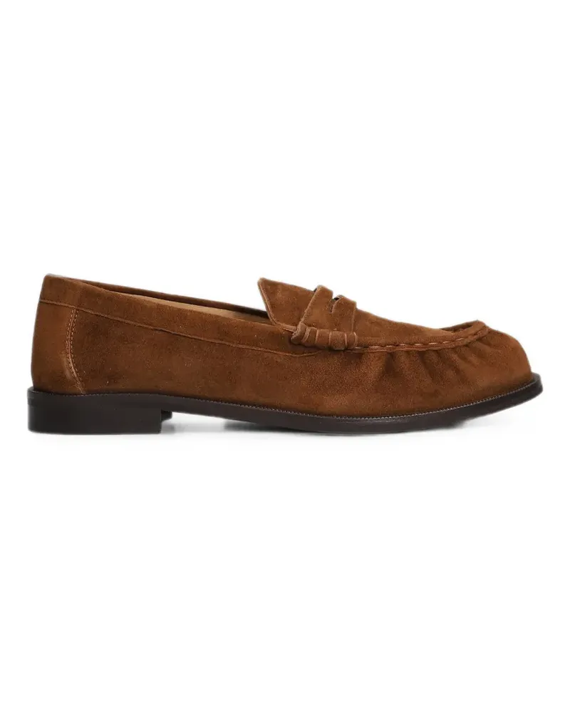 Julie Dee Penny-Loafer aus Wildleder - Braun Braun