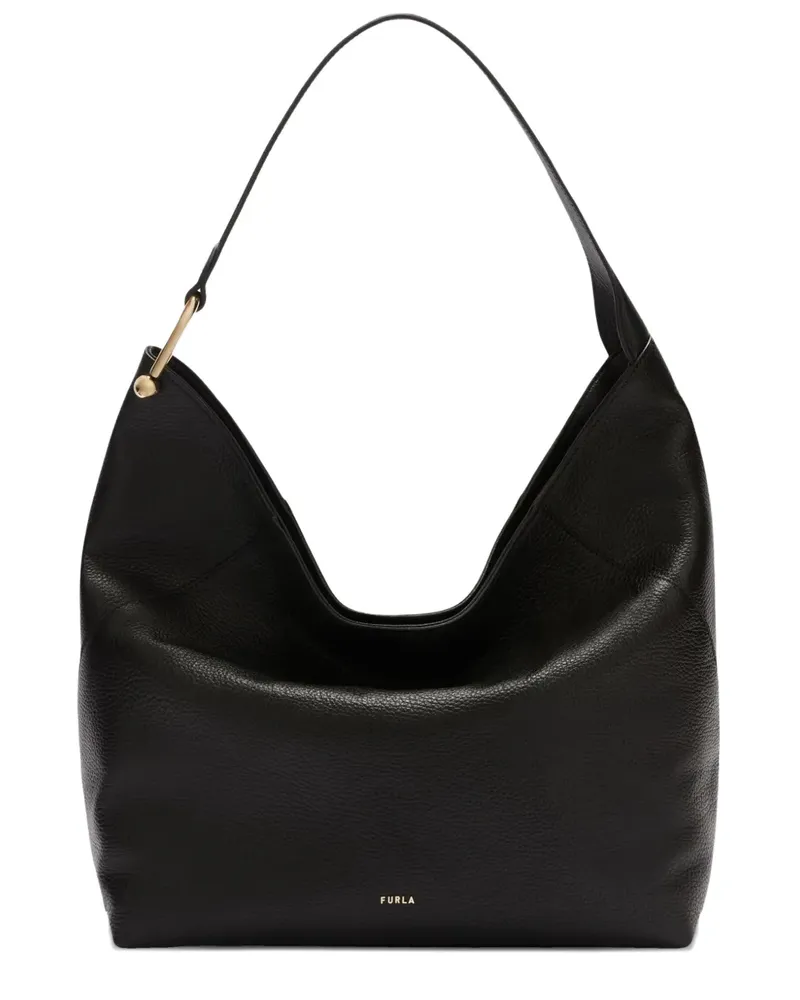 Furla Große Lara Schultertasche - Schwarz Schwarz